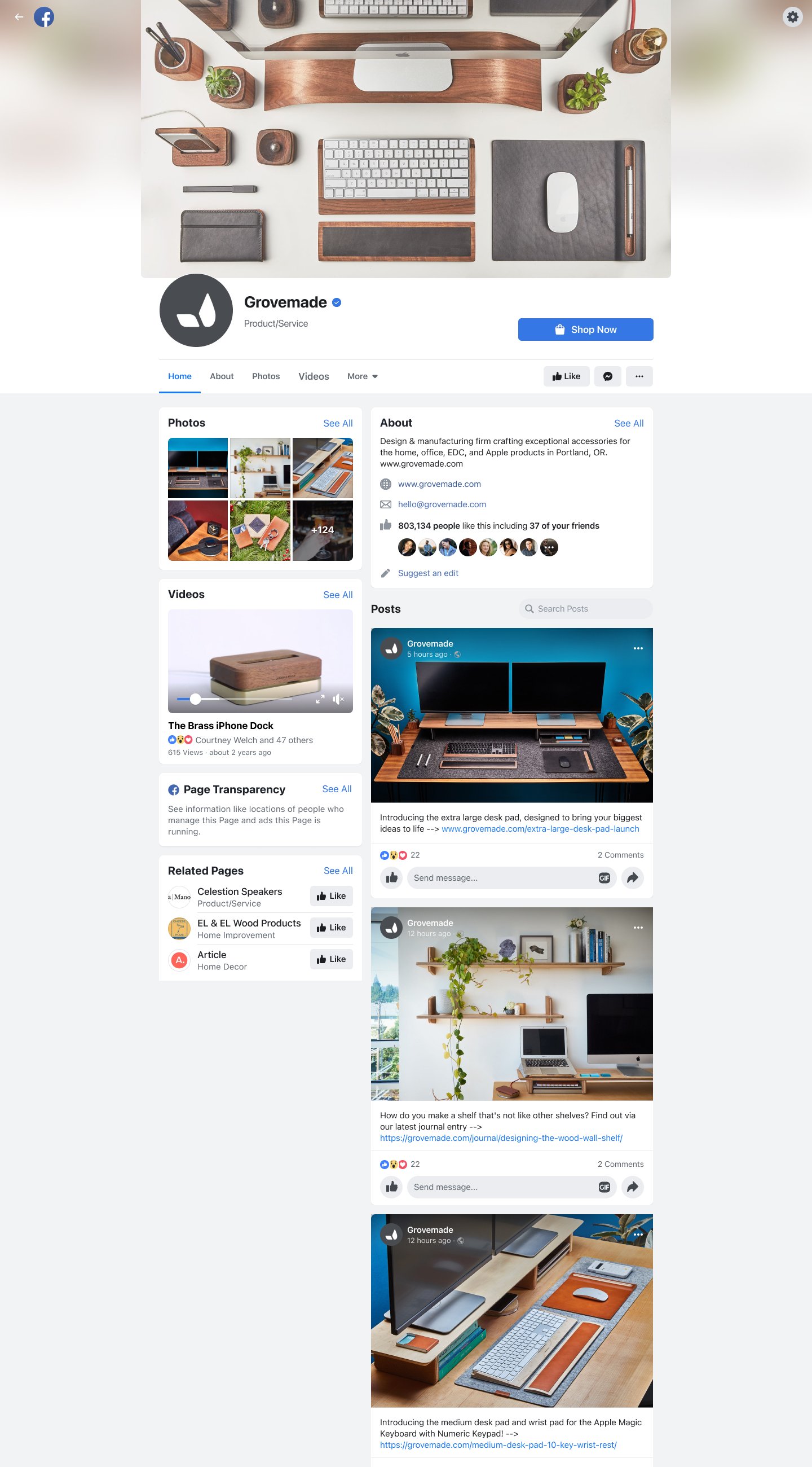 Final shipped Pages experience
