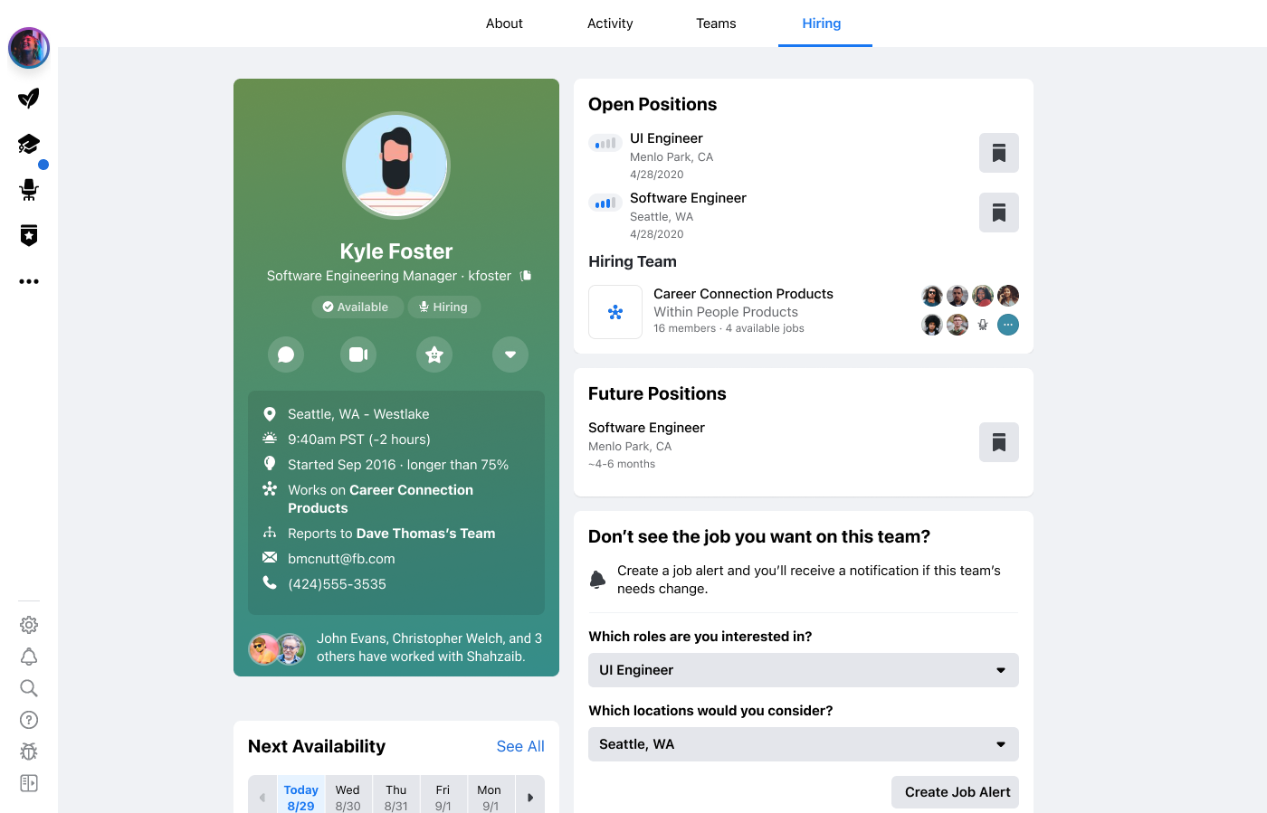 Hiring Manager Profile