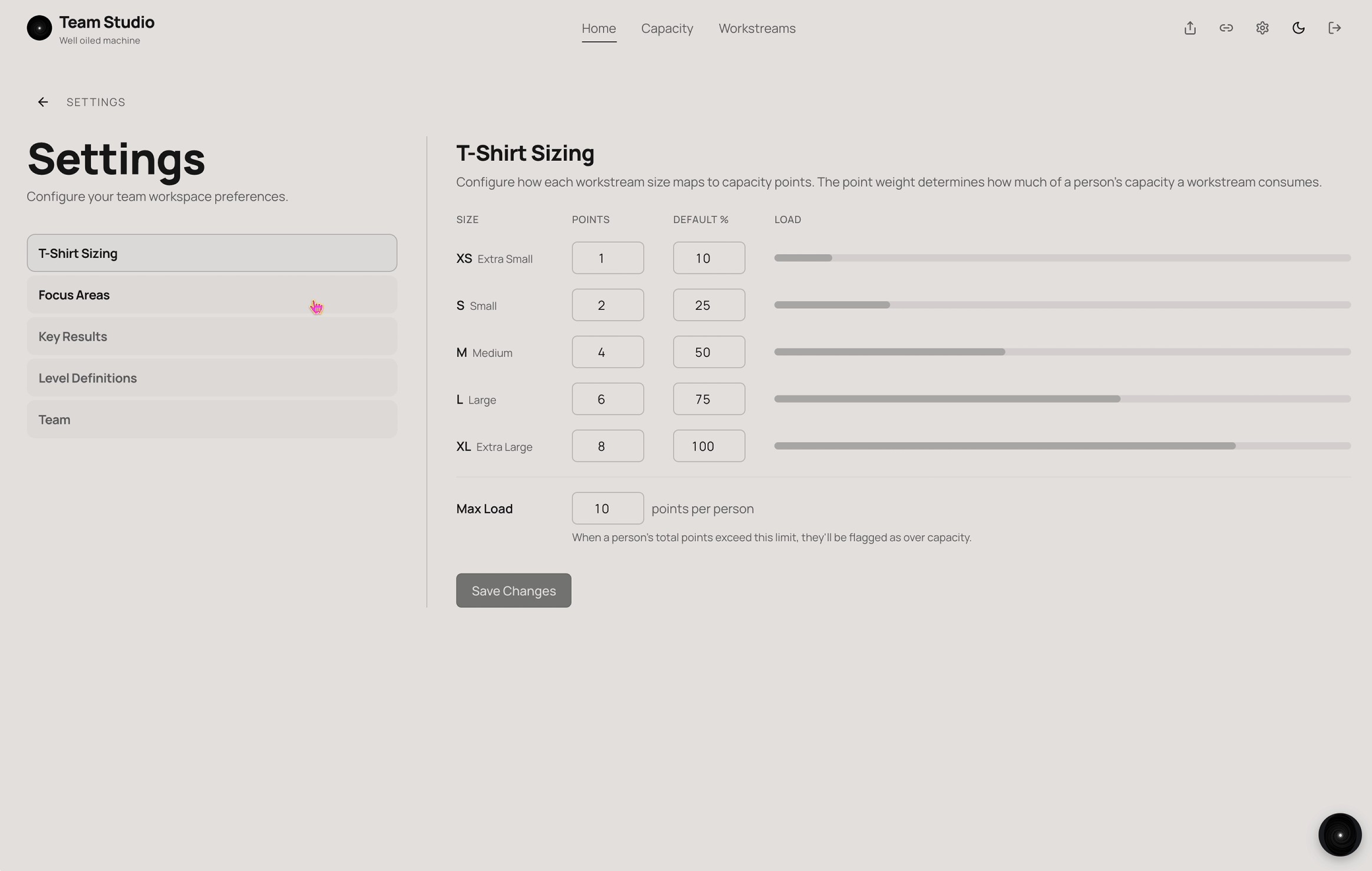 Team AI-powered admin settings